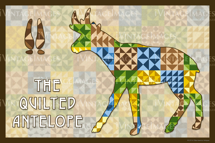 Antelope Silhouette Version B by Susan Davis - 2