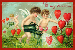 Valentine and Cupid 1910 - 75