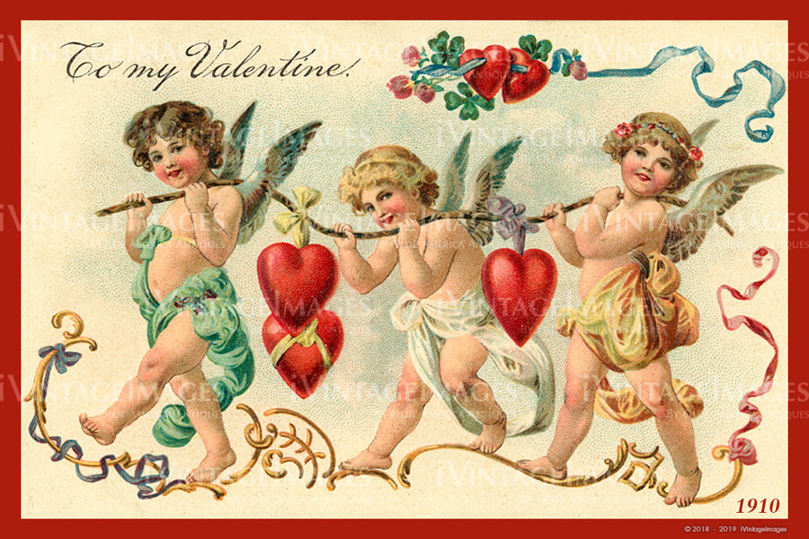 Valentine and Cupid 1910 - 78