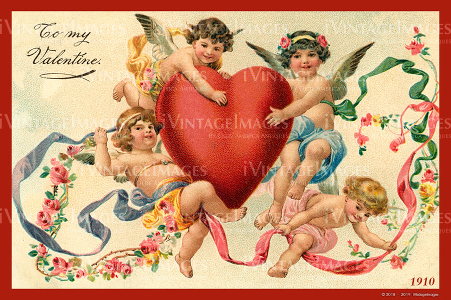 Valentine and Cupid 1910 - 79
