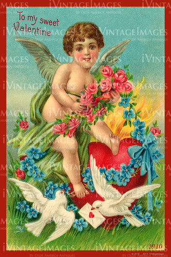 Valentine and Cupid 1910 - 82