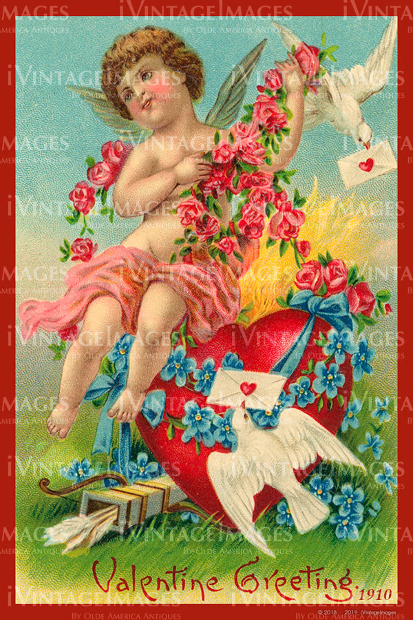 Valentine and Cupid 1910 - 83