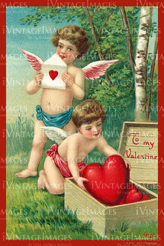 Valentine and Cupid 1910 - 85