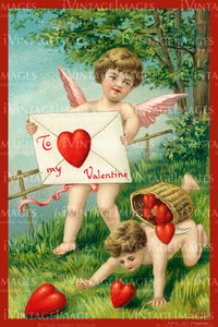Valentine and Cupid 1910 - 86