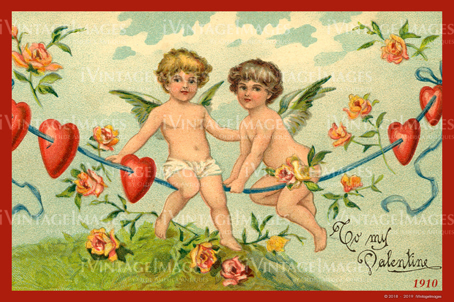 Valentine and Cupid 1910 - 90