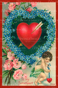 Valentine and Cupid 1910 - 100