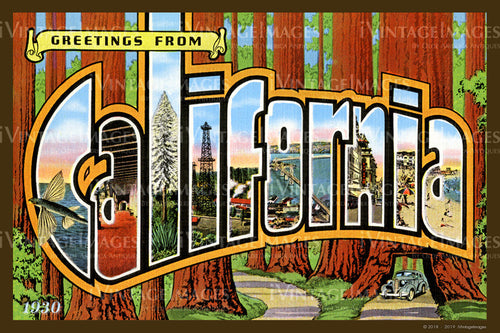 California Large Letter 1930 - 003