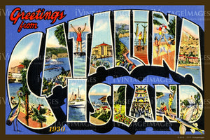 Catalina Island California Large Letter 1930 - 008