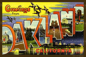 Oakland California Large Letter 1930 - 033