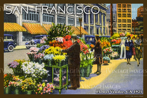 San Francisco Flower Vendor 1925- 037