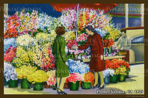 San Francisco Flower Vendor 1925- 039