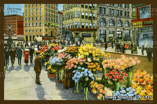 San Francisco Flower Vendor 1925- 040