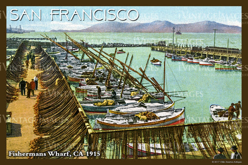San Francisco Fishermans Wharf 1915- 057