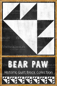 Bear Paw Quilt Block Design by Susan Davis - 3