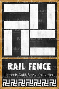 Rail Fence Quilt Block Design by Susan Davis - 19