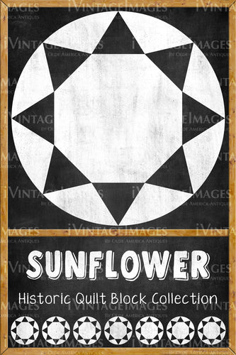 Sunflower Quilt Block Design by Susan Davis - 20