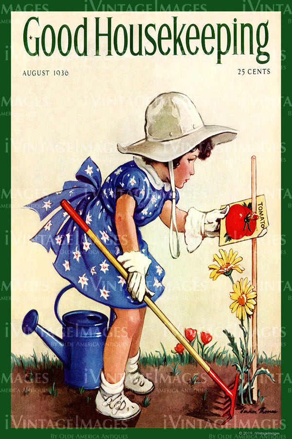 Girl in Garden - 1936 - 054