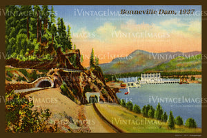 Columbia River Postcard 1937 - 19