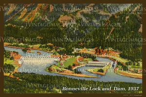 Columbia River Postcard 1937 - 20