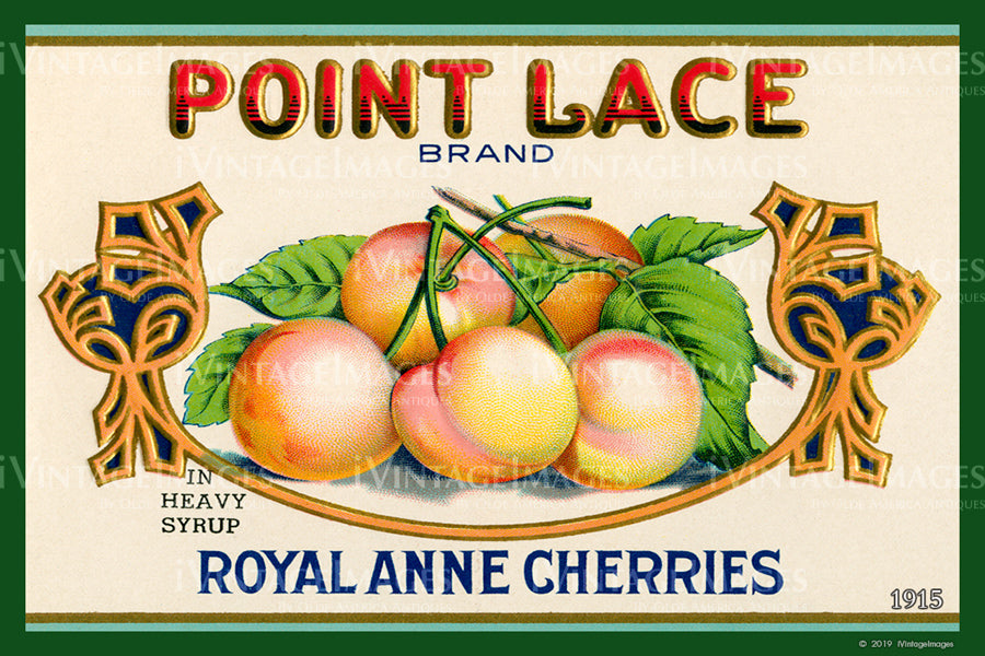 Point Lace Royal Anne Cherries 1915 - 024