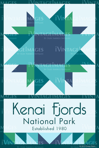 Kenai Fjords Quilt Block Design by Susan Davis - 50