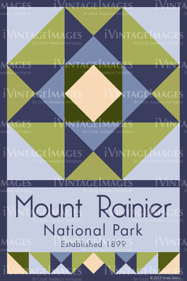 Mount Rainier Quilt Block Design by Susan Davis - 57