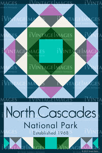 North Cascades Quilt Block Design by Susan Davis - 64