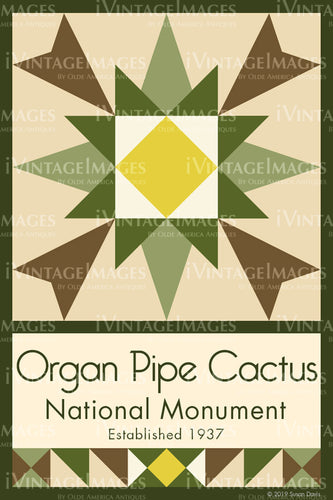 Organ Pipe Cactus Quilt Block Design by Susan Davis - 69