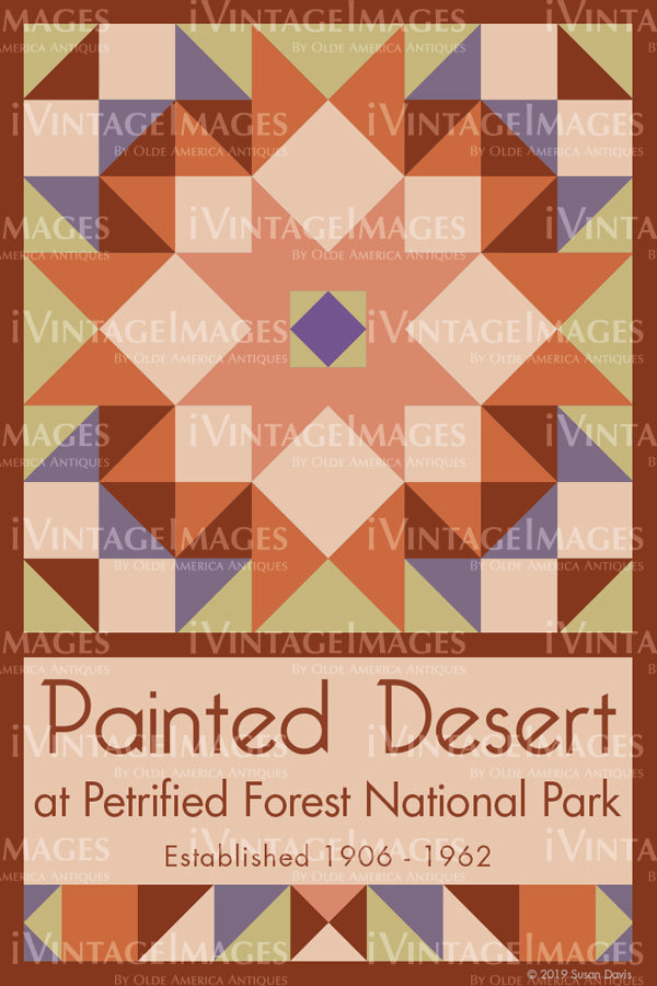 Painted Desert Quilt Block Design by Susan Davis - 70