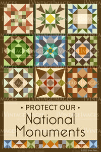 Protect Our National Monuments Quilt Block Design by Susan Davis - 73