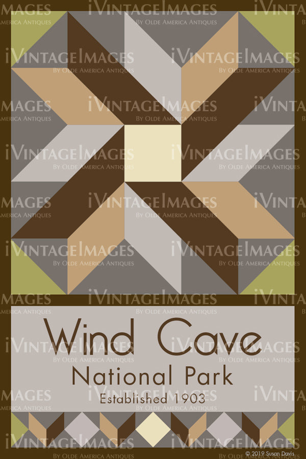 Wind Cave Quilt Block Design by Susan Davis - 85