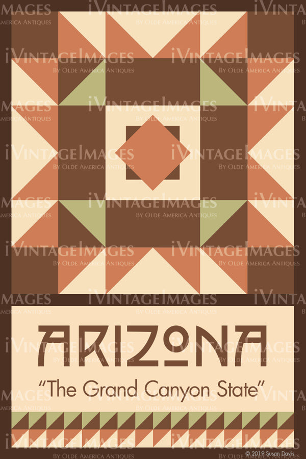 Arizona State Quilt Block Design by Susan Davis - 3