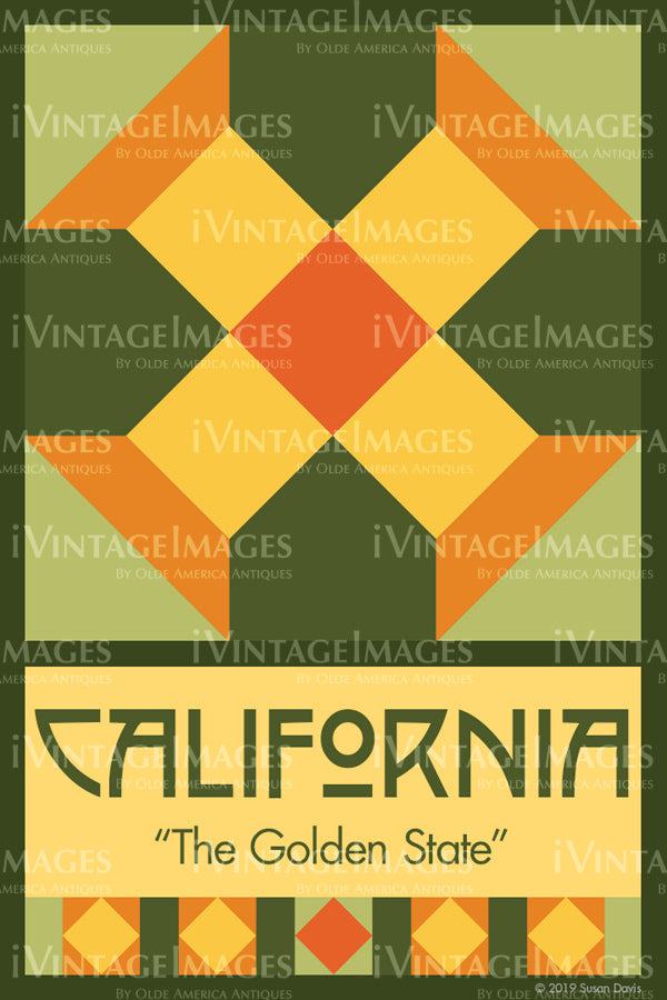 California State Quilt Block Design by Susan Davis - 5