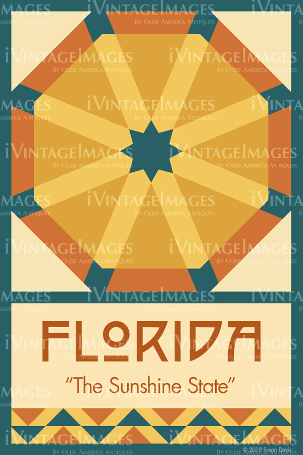 Florida State Quilt Block Design by Susan Davis - 9