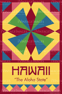 Hawaii State Quilt Block Design by Susan Davis - 11