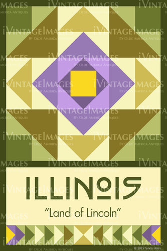 Illinois State Quilt Block Design by Susan Davis - 13