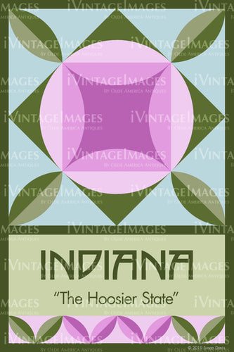 Indiana State Quilt Block Design by Susan Davis - 14