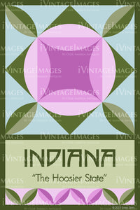 Indiana State Quilt Block Design by Susan Davis - 14