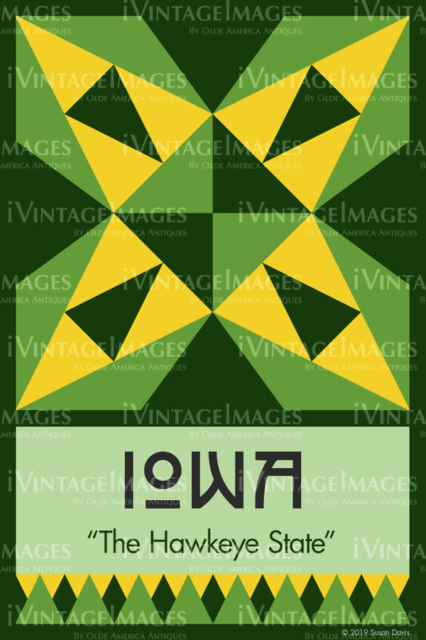Iowa State Quilt Block Design by Susan Davis - 15