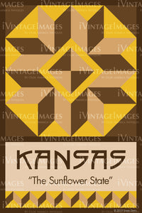 Kansas State Quilt Block Design by Susan Davis - 16
