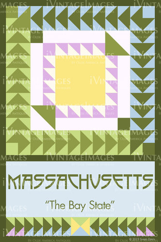 Massachusetts State Quilt Block Design by Susan Davis - 21