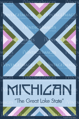 Michigan State Quilt Block Design by Susan Davis - 22