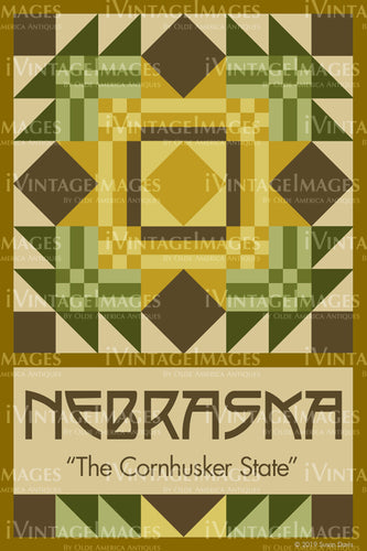 Nebraska State Quilt Block Design by Susan Davis - 27