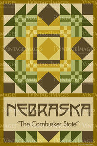 Nebraska State Quilt Block Design by Susan Davis - 27