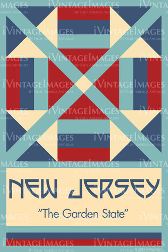 New Jersey State Quilt Block Design by Susan Davis - 30
