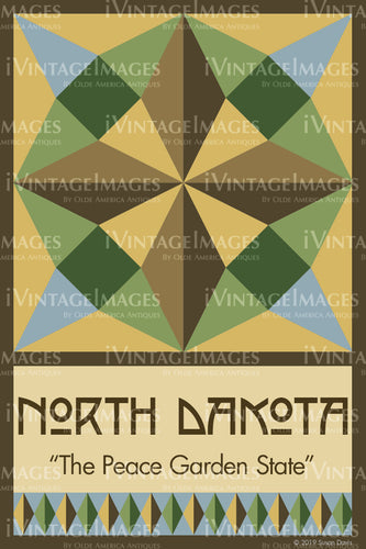 North Dakota State Quilt Block Design by Susan Davis - 34