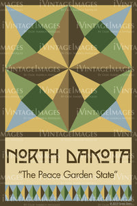 North Dakota State Quilt Block Design by Susan Davis - 34