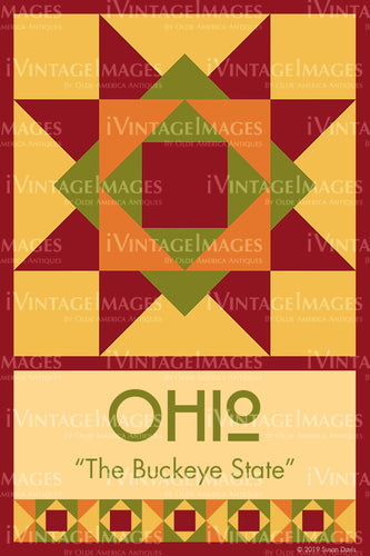 Ohio State Quilt Block Design by Susan Davis - 35