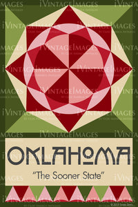 Oklahoma State Quilt Block Design by Susan Davis - 36