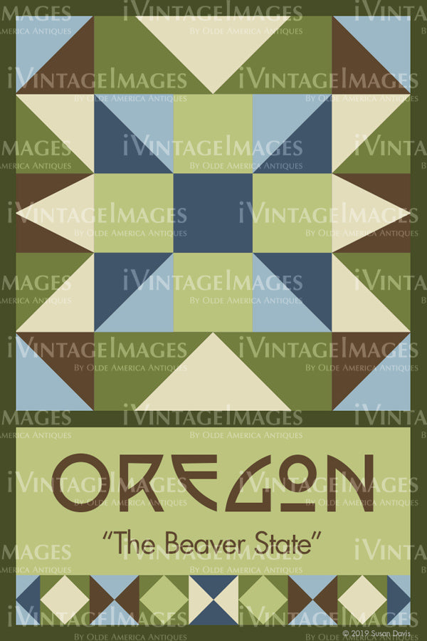Oregon State Quilt Block Design by Susan Davis - 37